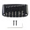 6-String Electric Guitar Hardtail Non-Tremolo Fixed Saddle Assembly, Chrome / Glossy Black / Gold Finish A 1