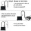 2pcs Heavy Duty Long  Anti-Theft Combination Padlock - 4-Digit  Security Lock for Gates, Sheds 4