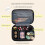 Large Capacity Portable Travel Cosmetic Organizer with Handle and Code Lock for Daily Trips Storage White 2