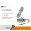 6 in 1 Multi USB C Hub Rotating Phone Tablet Stand Foldable Desktop Convenient 360  Base Handheld Docking Station, 1PC 3