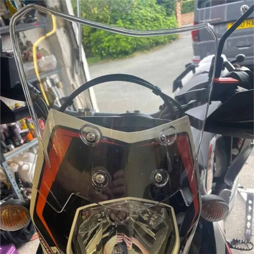 Motorcycle Front Windshield/Wind Deflector for  690 SMR Enduro Motorcycles Transparent 2