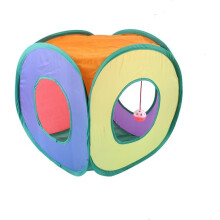 Foldable Cat Tunnel & Cube – Tear-Resistant Indoor Cat Play Tunnel