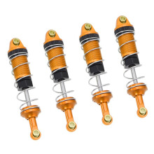 Voor Mjx Go 14301 14302 14303 Metalen Hydraulische Olieschokdempers voor en Achter voor 1/14 RC Auto Upgrade Onderdeel Goudkleurig