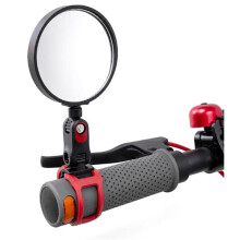 Universal Rearview Mirror Accessory for ZT3 MAX, G3, and G2 Electric Scooters - Curved Mirror with 360 Rotation