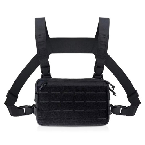 Nylonweste, Schultergurtweste, Brusttasche, Outdoor-Campingrucksack, Wanderrucksack A