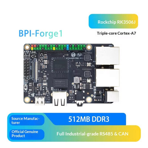 Voor Banana Pi BPI-Forge1 Single Board Computer Rockchip RK3506J Linux Open Source Development Board 1