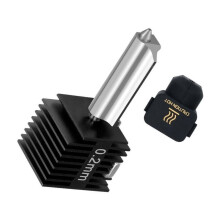 Für A1/A1mini Hotend Einteilige Düse Aus Gehärtetem Stahl für Extruderdüse 3D-Druckerteile 0,2 mm