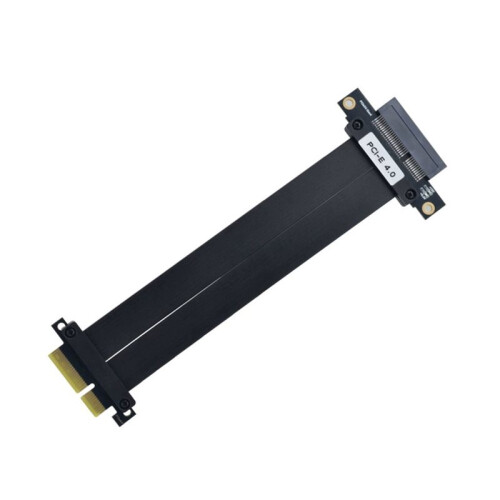 PCIe 4.0 X4 Riser Cable GPU  Card Extension Adapter High Speed PCIe Data Cable for GPU Motherboard SSD Server