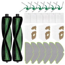 Pièces de Rechange Compatibles avec les Robots pour 115 Combo et 115 Combo +: Brosse Principale, Sac à Poussière, Serpillière, Filtre