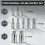 Triple Square Spline Bit Socket Set Premium Alloy Spline Socket Bit Set ,Drive M4-M18 and Cr-V Sockets for Professionals 7