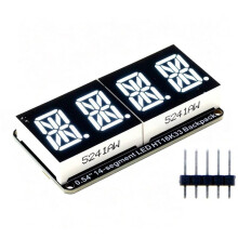 0.54-Inch 4-Bit 7-Segment Display Panel Clock Display Module HT16K33 Driver IIC Pin DIY Display Modules White
