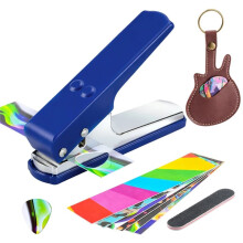 DIY Guitar Picks Punch Pack with Pick Punch Tool Guitar Hole Puncher, Custom Plectrum Maker for Guitar Players