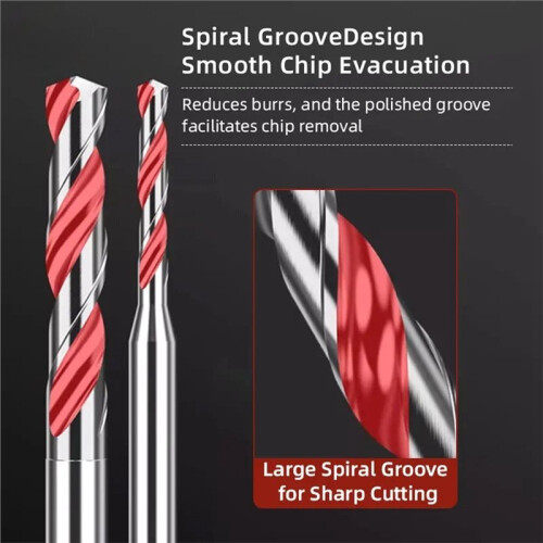 SIQI Solid Carbide Micro Drill Uncoated Bit Aluminum Hole Drilling 3xD Cutting 3.8mm Shank CNC Tool 1