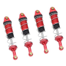 For MJX Go 14301 14302 14303 Metal Front Rear Hydraulic Oil Shock Absorbers for 1/14 RC Car Upgrade Part Red