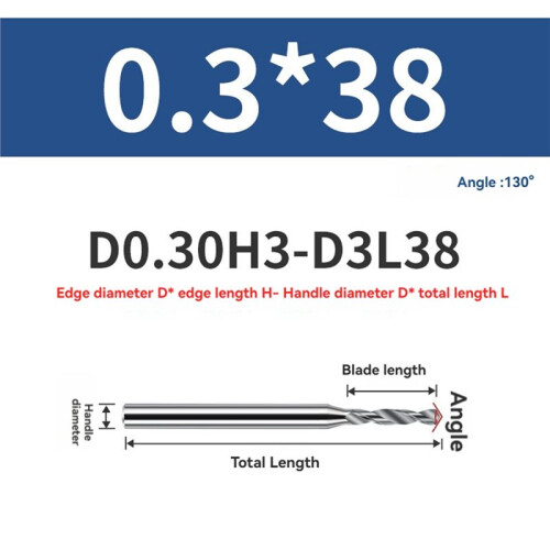 SIQI Solid Carbide Micro Drill Uncoated Bit Aluminum Hole Drilling 3xD Cutting 3.8mm Shank CNC Tool 2
