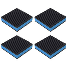4 Pack Anti Vibration Pads for Washing Machine 3"X 3", 7/8"T EVA Mechanical Damping Vibrating Sound Isolation Pad
