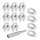 Wire Rope Clip Kit (Includes U-Bolt Rope Clips, Thimbles, and Hex Key) - for Securing Wire Rope Rigging Connections 1