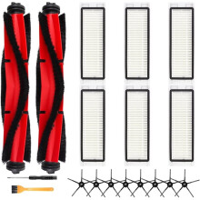 Pièces de Rechange pour Aspirateur Robot pour Q5 / Q5+ : Compatibles Uniquement avec les Modèles Q5 et Q5+, 2 Brosses Principales, 6 Filtres