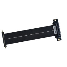 PCIE 4.0 X4 Riser Cable 5U Gold-Plated 64Gbps High Speed GPU Extension Cable for GPU Mounting Motherboard SSD Server