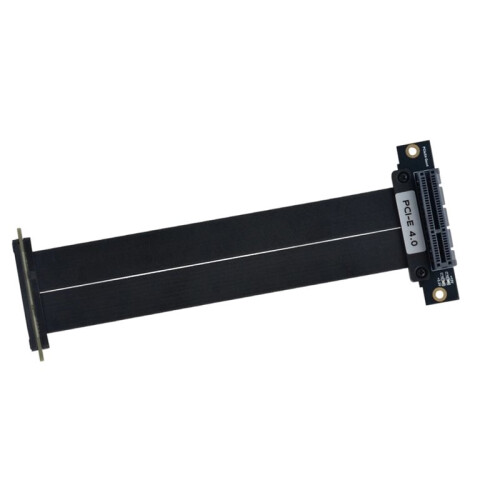 PCIE 4.0 X4 Riser Cable 5U Gold-Plated 64Gbps High Speed GPU Extension Cable for GPU Mounting Motherboard SSD Server