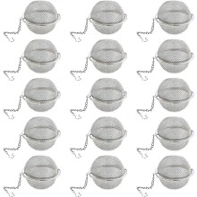 15Pcs Loose Leaf Tea Steeper, Stainless Steel Tea Infusers for Loose Extra Fine Mesh Tea Strainer,for Brew Leaf Tea