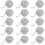 15Pcs Loose Leaf Tea Steeper, Stainless Steel Tea  Infusers for Loose Extra Fine Mesh Tea Strainer,for Brew Leaf Tea 1