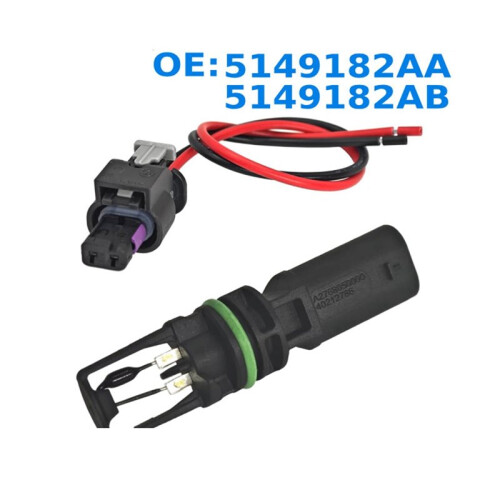 Intake Air Temperature Sensor with Connector Pigtail Harness for    RAM 5149182AB 5149182AA 7B0906501 1