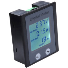 Digital Power Meter 100A LCD Voltmeter Ammeter Watt KWh Monitor Tester for Home Appliance Industrial Power Analysis, 1PC