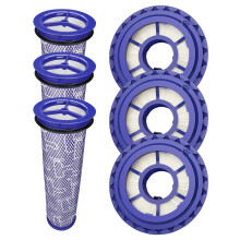 Kit de Filtres de Rechange pour Aspirateur pour DC40 : Cartouches Filtrantes HEPA Lavables pour une Aspiration Améliorée et un Air Pur