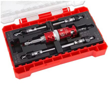 Set met Instelbare Diepte Verzinkboor en Geleidegat met 1/4" Zeskantschacht voor Houtbewerking, , Multiplex en Kasten