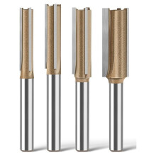 1/4"-Schaft-CNC-Nutfräser - Dreischneidiger Hartmetallfräser für Holzbearbeitung, Trimmung und Nuten