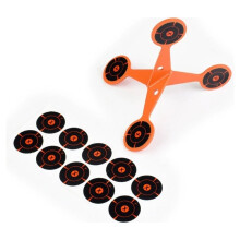 2/4mm Thick Metal Target Multi-Faceted Rotating Target for Slingshot, BB & Airgun Training, Portable Impact 2mm