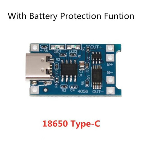 5V 1A 18650 Lithium Batterij Laadmodule met Beveiliging Type-C 18650 Li-Ion Laadmodule 2