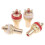 4Pcs Jack Plug Copper Gold Plated CMC Socket for Speakers Terminals Audio Wire Connectors Accessories 1