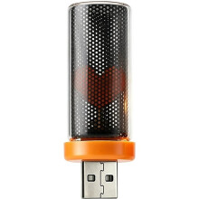 USB Heart Car Ambient Mood Lamp Plug and Romantic Love Heart Decorative Atmosphere Light Car Interior Home Lamp B