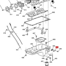 12577903 Coperchio di Bypass del Radiatore 'Olio Motore con Deflettore e 2 Fori da 1/8 di Pollice per CTS LS e per Camaro