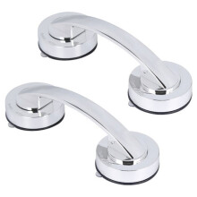 2 Pack Suction Cup Door Handle for Glass Door, Bathroom, Mirror, Cabinet, Strong Vacuum Removable Suction Cup Door Grab