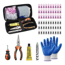 66PCS Car Tire Repair Kit Mushroom Nails Screw Puncture Repair Kit Bike Tire Replace Tool Motorcycle Tire Repair Tool