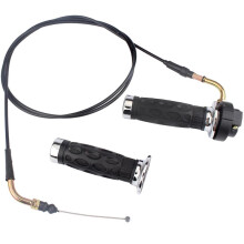 Juego de Puño de Acelerador con Cable de Acelerador de Manillar de 7/8" para Scooter/Motocicleta GY6 de 50cc, 60cc, 125cc y 150cc QMB139