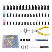 58PCS Rubber Car Vacuum Tyre Repair Nail Kit Mushroom Nails Screw in Tire Repair Plugs Car Tire Accessorie