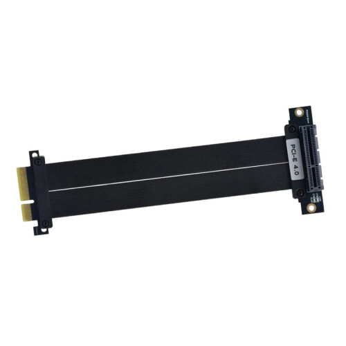 PCI-E 4.0 X4 Riser Cable 64Gbps High Speed 5U Gold-Plated GPU Extension Cable for GPU Mounting Motherboard SSD Server