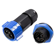 M25 3+9 Pin Aviation Plug Waterproof Joint 20A Self-Locking Assembled 12Pin Male Female Socket 300V IP67