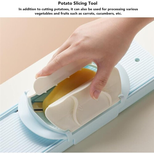 High-Efficiency, Multi-Functional Potato Slicer & Shredder - Handheld Kitchen Peeler, Grater, and Slicer 1