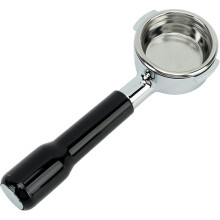 58 mm Espresso Portafilter Zonder Bodem - Roestvrijstalen Filtermandje voor Barista'S en Thuiscafés, Zwart