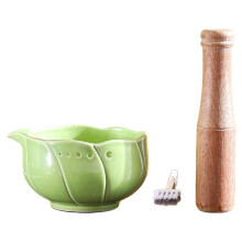 1set Ceramic Garlic Grater & Stripper Bowl - for Garlic, Ginger and Baby Foods,Garlic Grating Bowl B