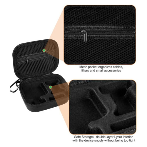 For  Osmo for  Action Camera Hard Case - Shockproof Protective Storage Box for Standard Combo Kit Black 2