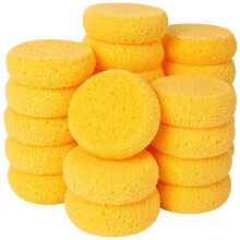 30Pcs Round Pottery Sponges, Round Artist Sponge, Pottery Sponges for Clay Leather Care Horse Tack Maintenance
