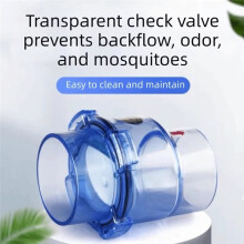 50mm Flap Check Valve Transparent Design Non-Return Valve Anti-Backflow Movable Valve Backwash Obstructor