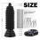 2PCS Thick Silicone Car Inner Tie Rod Boot Upgrade Large Caliber,Cuttable Car Rack and Pinion Boot Kit Includes Ties 8