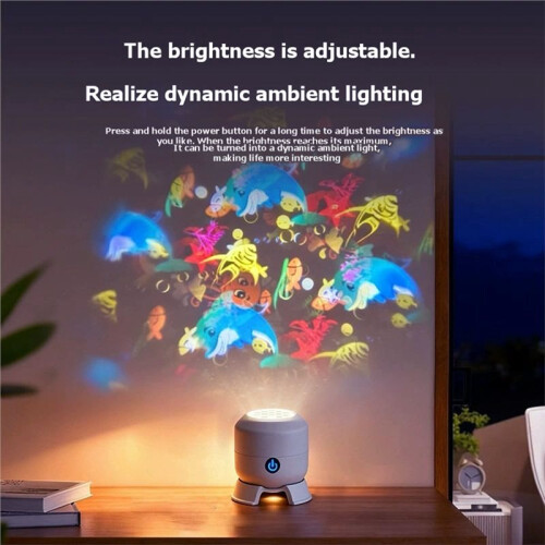 Dynamic Rotating LED Projector Light 360 Rotating Dynamic Night Light Birthday Gift for Preferred Bedroom Lamp Ocean 1